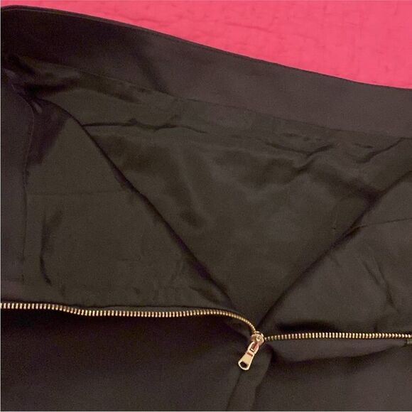 Flavio Castellani genuine leather Black Studded Women's mini  Skirt, S - Picture 5 of 7